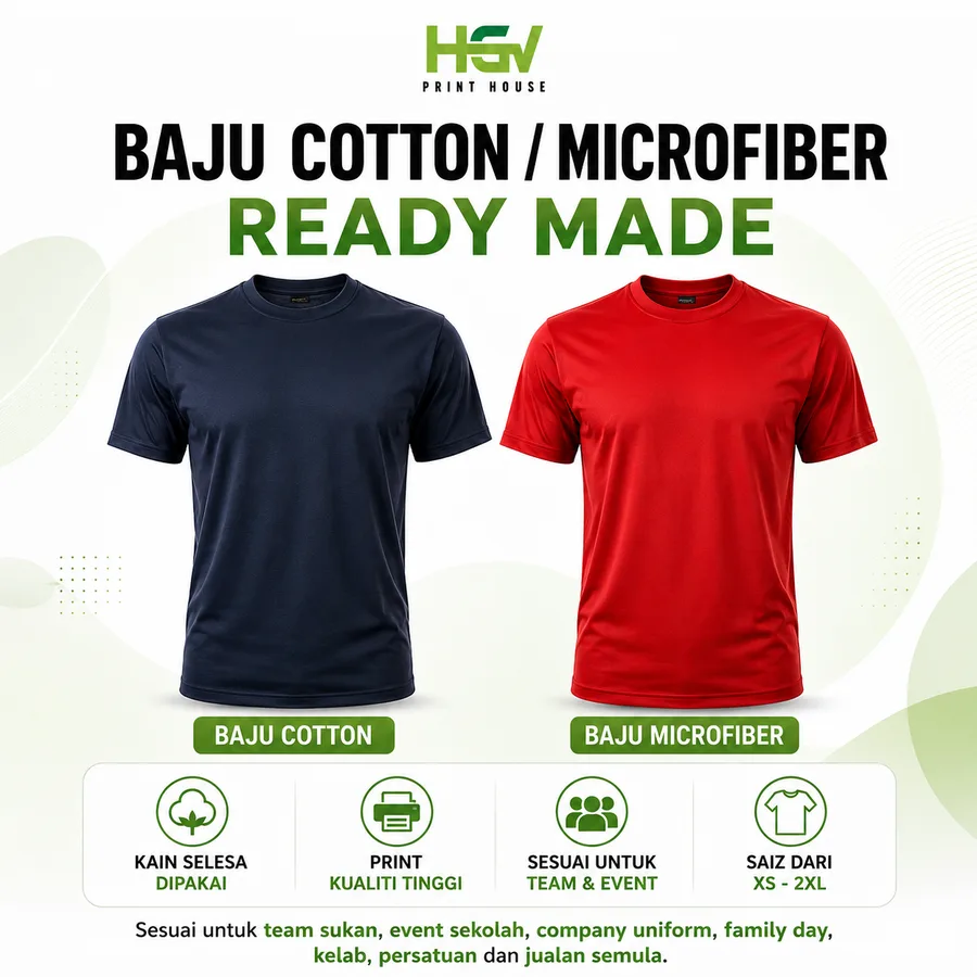 Baju Cotton & Microfiber Ready Made