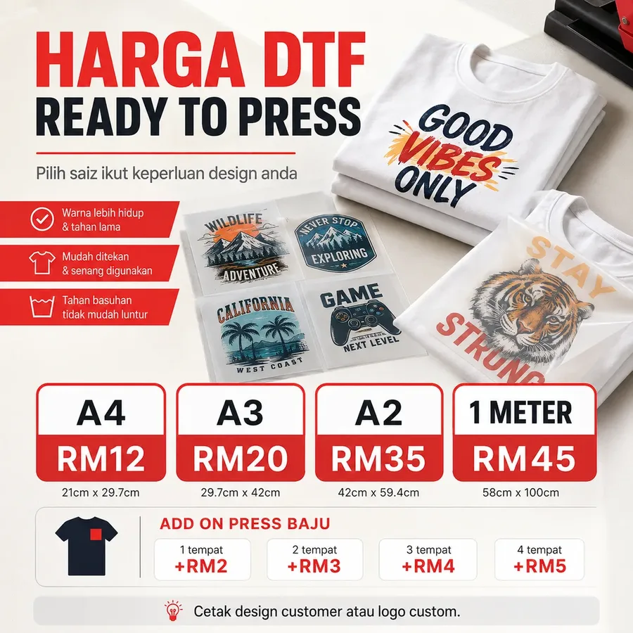 DTF Ready To Press