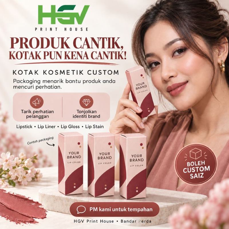 Kotak Lipstick, Liner & Gloss Stain Box Custom