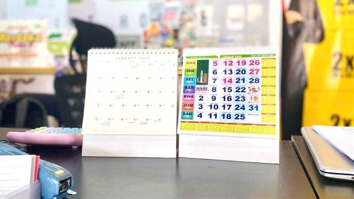 Perbandingan kalendar HGV