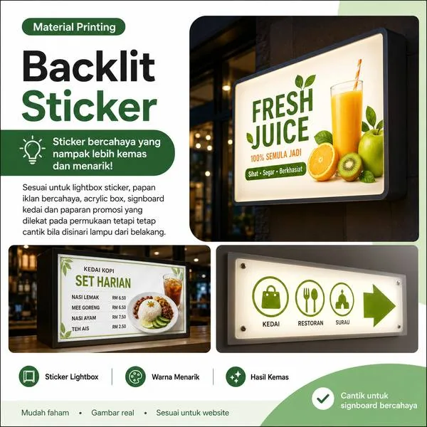 Backlit Sticker