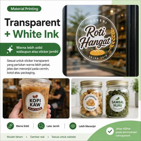 Transparent + White Ink