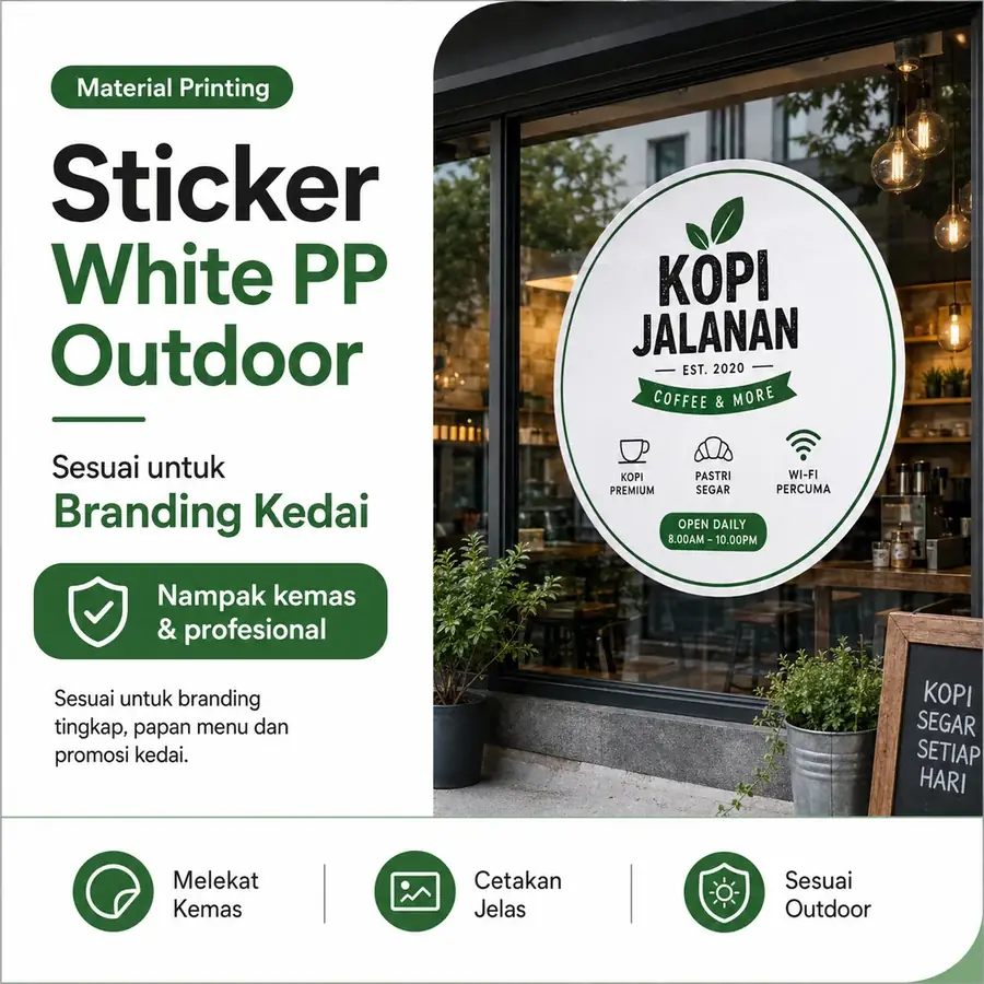 Sticker White PP