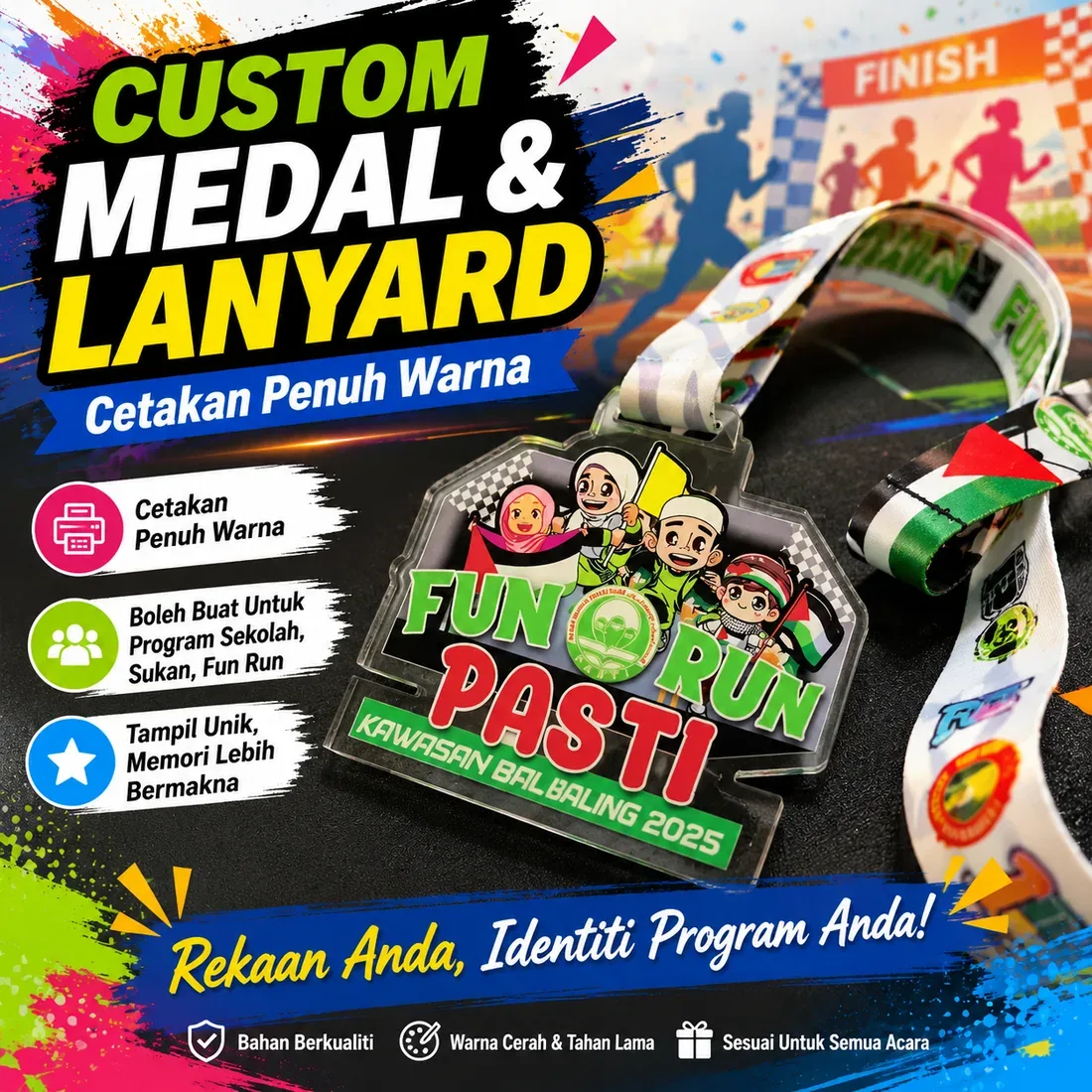 Contoh medal custom 2